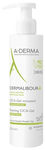 A-DERMA Gel spumant demachiant Dermalibour+ (Foaming CICA-Gel) 200 ml