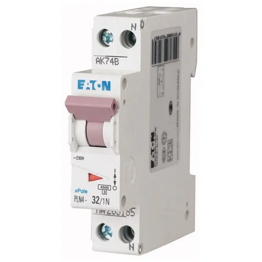 Siguranta automata 1P+N 32A 4.5kA Eaton 263303 / PLN4-C32/1N