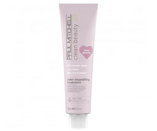 Paul Mitchell Mască de păr Clean Beauty Rose Quartz (Color Depositing Treatment) 150 ml