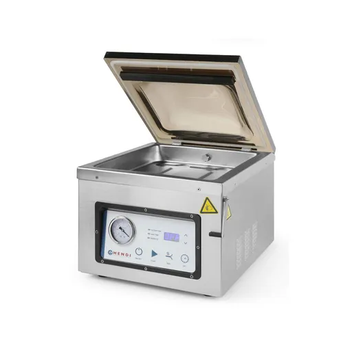 Masina ambalare vacuum cu camera Hendi Profi Line 300, capacitate pompa 133.3 lt/min, banda sigilare 300mm, dimensiuni camera: 300x350x(H)110 mm