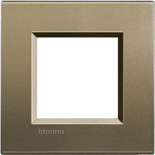 Rama ornament 2 module Bticino Living Light LNA4802SQ, metal