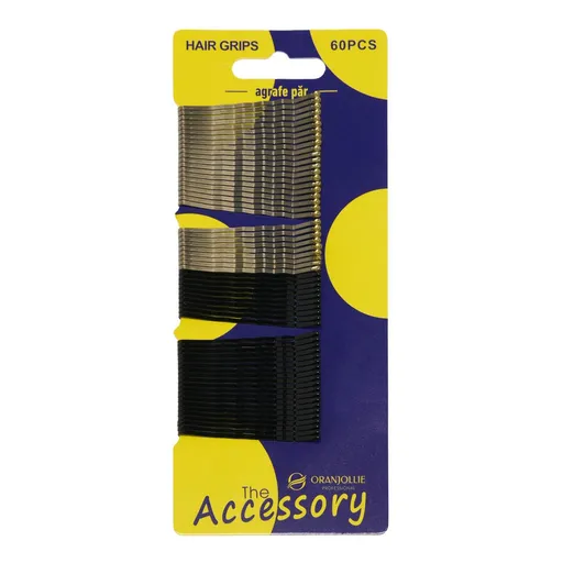 Agrafe par argintii si negre X128C