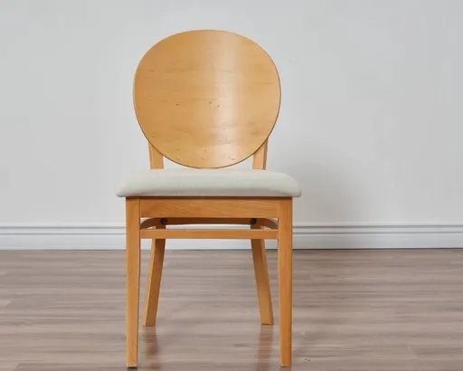 Set scaune 2 piese, Hanah Home, Dolunay, Lemn, Stejar / Bej