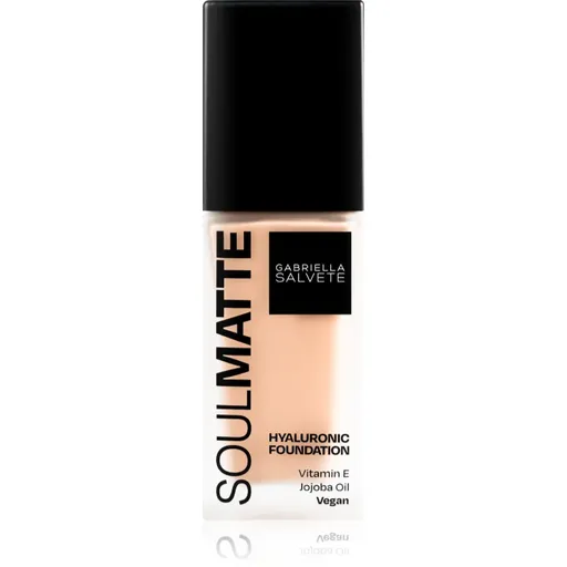 Gabriella Salvete SoulMatte Hyaluronic Foundation machiaj persistent cu efect matifiant culoare 03C Beige Cold 30 ml