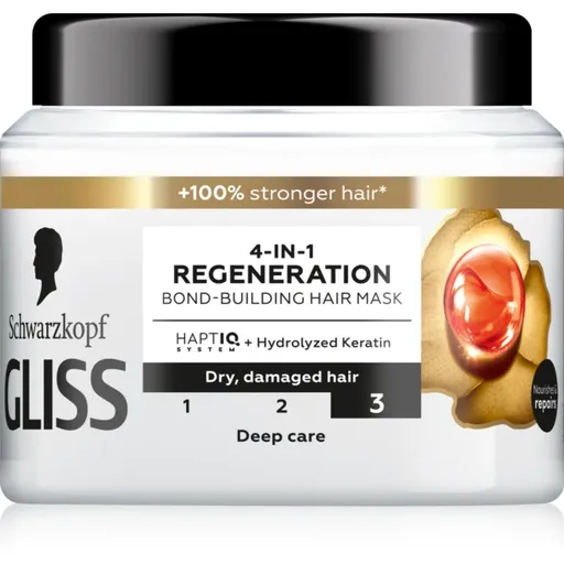 Schwarzkopf Gliss Total Repair masca pentru regenerare pentru păr uscat și deteriorat 400 ml