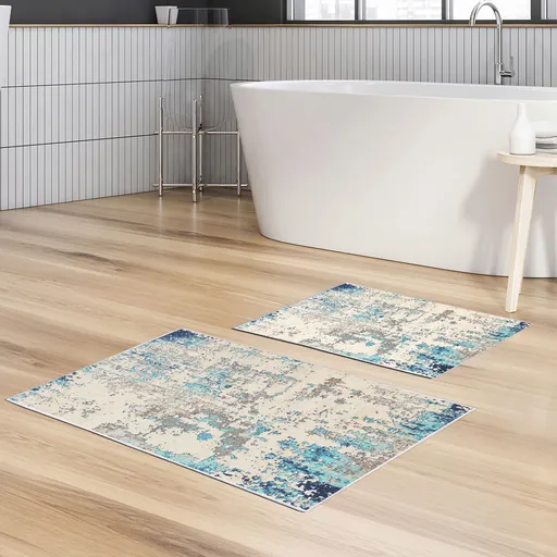 Set covorase de baie, L'essentiel Maison, Kt496 V2, Multicolor