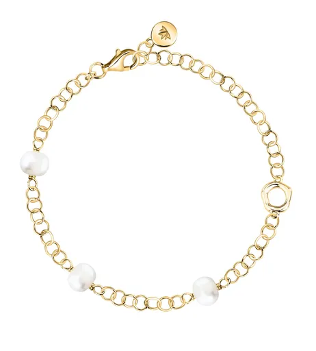 Morellato Brățară distinctă placată cu aur cu perle de rău Perla SXU48