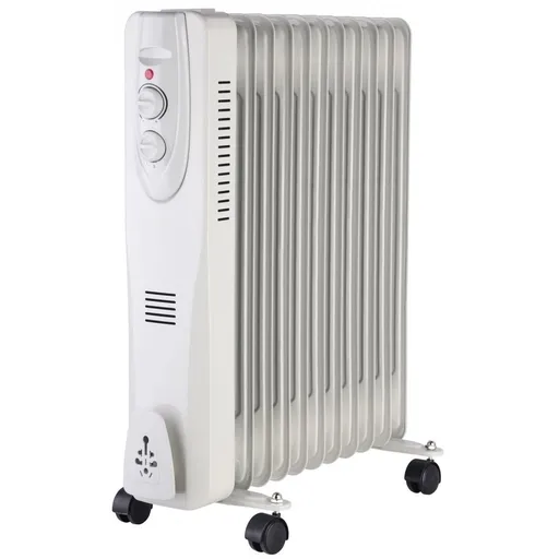 Radiator electric portabil cu ulei 11 elementi 2500W Well HTR-OIL02-2500/11-WL / 5948636038507