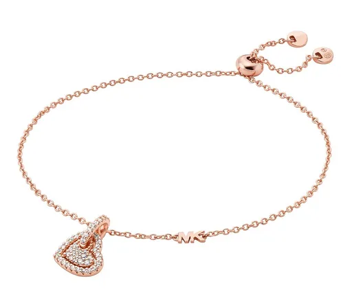 Michael Kors Brățară fermecătoare placată cu aur cu zirconi Love Kors MKC1748CZ791