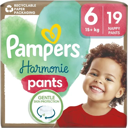 Pampers Harmonie Pants Size 6 scutece tip chiloțel 13 - 19 kg 19 buc