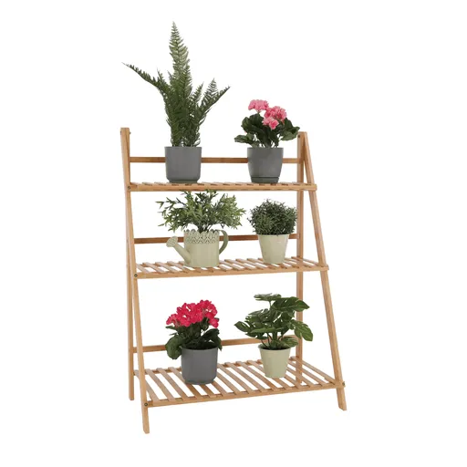 Suport de flori din bambus Nepel Tip 1, 70 x 40 x 96 cm