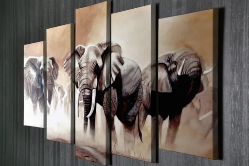 Tablou decorativ, BC92, Cadru: 100% LEMN (grosime: 3 cm), Multicolor