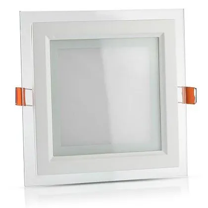 Panou LED 12W rama sticla 4000K alb neutru V-TAC SKU-6278