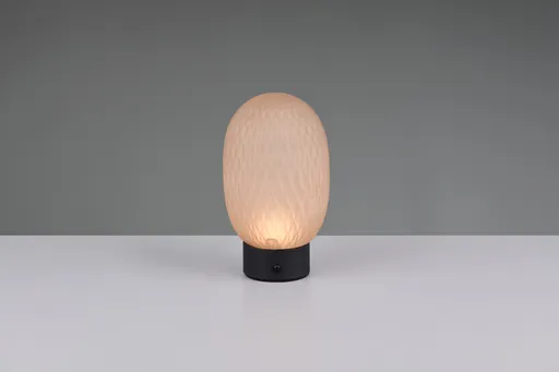 Lampa de masa Facette, TRIO, 11.8x20.5 cm, 1.5W, 1x SMD, sticla, chihlimbar