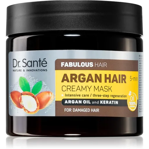 Dr. Santé Argan masca sub forma de crema pentru par deteriorat 300 ml