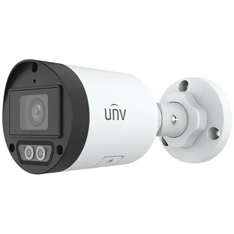 Camera IP ColorHunter Dual-Light, 4MP, lentila 2.8mm, IR 30m, WL 30m, Microfon, SDcard - UNV IPC2124LB-AF28K-DL