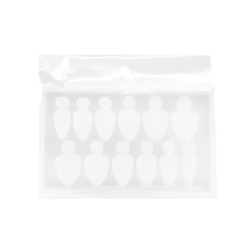 Sablon din silicon pentru tipsuri reutilizabile forma A, 10 buc.