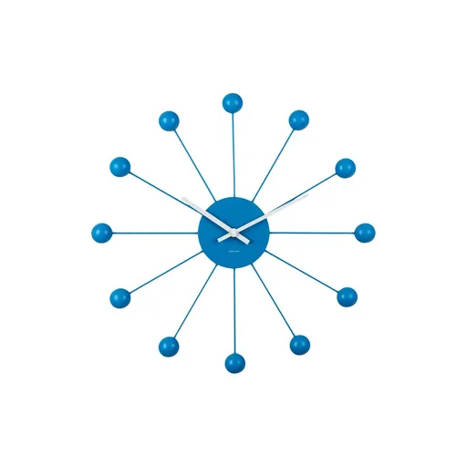 Karlsson 5977BB ceas de perete design, albastru,diametru 40 cm, albastru