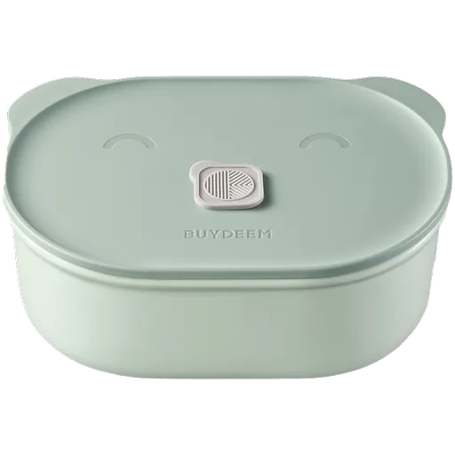 Cutie pentru pranz ceramica Buydeem CT3007-CG, 500 ml, 19.5x11x16.5 cm, Rezistenta la caldura pana la 230°C, Compatibilă cu cuptorul si cuptorul cu mi