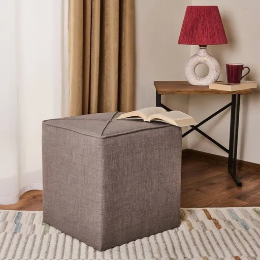 Taburet, Atelier del Sofa, 558ZEN1377, Lemn de brad, Gri