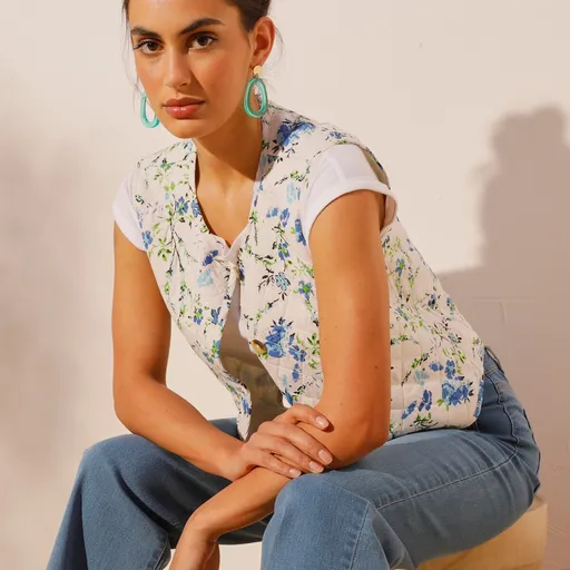 Vesta matlasată cu imprimeu