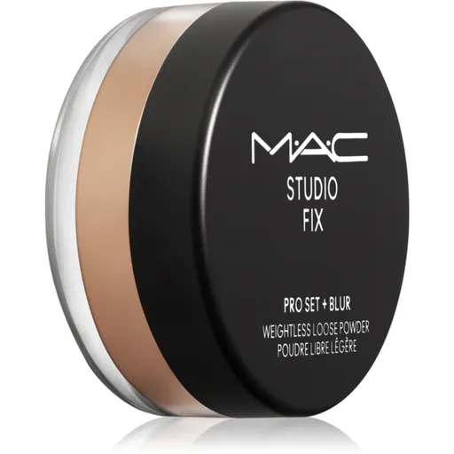 MAC Cosmetics Studio Fix Pro Set + Blur Weightless Loose Powder pudra cu efect de matifiere culoare Dark 6,5 g