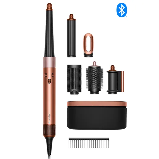 Ondulator pentru păr Dyson 123682-01 HS08 Airwrap i.d.™ Straight + Wavy T1/T2 AmSi/PkCp, 1300W, 13.5 l/s, ondulare automată, ionizare, 3 viteze, 3 tem