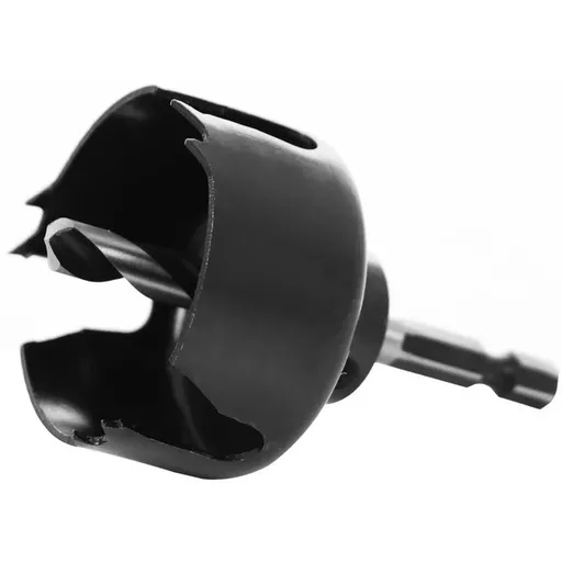 Carota pentru spoturi, Bosch 2609256D04, tija hexagonala, adaptor cu burghiu de centrare 48 mm
