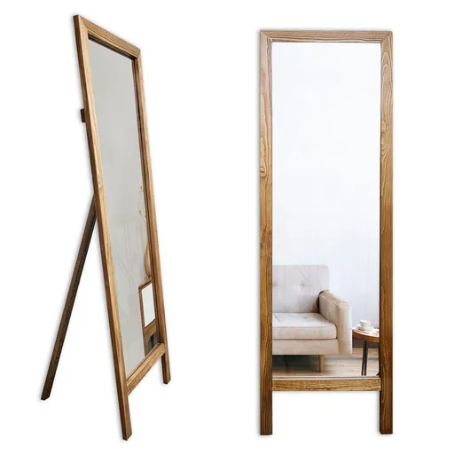 Oglindă Cheval Wooden, maro