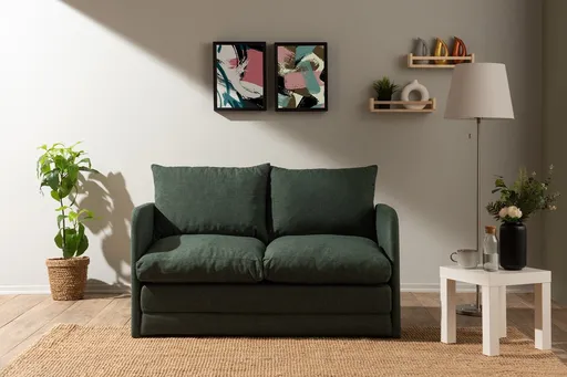Canapea extensibila 2 locuri, Atelier del Sofa, 859FTN2876, Verde