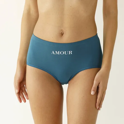 Set de 7 chiloți maxi din bumbac cu talie înaltă Amour