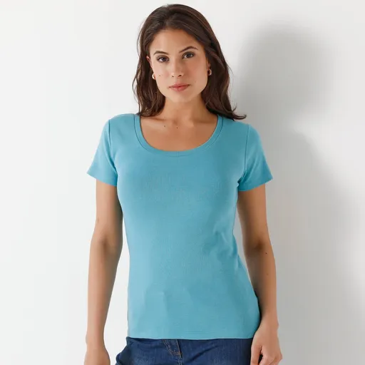 Tricou simplu cu mânecă scurtă, bumbac organic