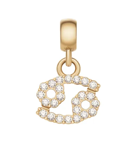 Daniel Wellington Pandantiv delicat placat cu aur, cu cristale, pentru zodia Rac Crystal Zodiac DW00400757