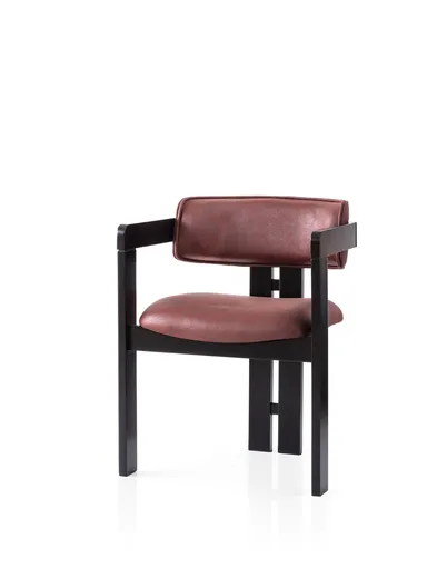 Scaun, Hanah Home, Cozy, 57x76x44 cm, Negru/Rosu