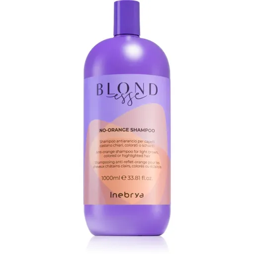 Inebrya BLONDesse No-Orange Shampoo sampon hranitor neutralizarea subtonurilor de alamă 1000 ml