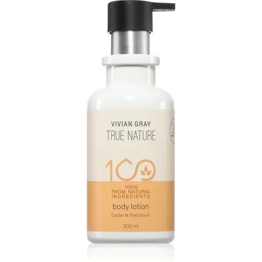 Vivian Gray True Nature Cedar & Patchouli lotiune de corp hranitoare 300 ml