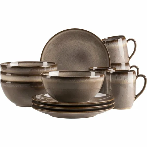 Mäser Set de vase pentru micul dejun 12 piese SMOKY'S – maro, maro