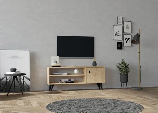 Comoda TV, Hanah Home, Jena, 120x50x29 cm, Stejar