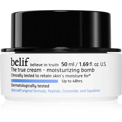 belif The True Cream Moisturizing Bomb crema puternic hidratanta s ceramidy a peptidy 50 ml