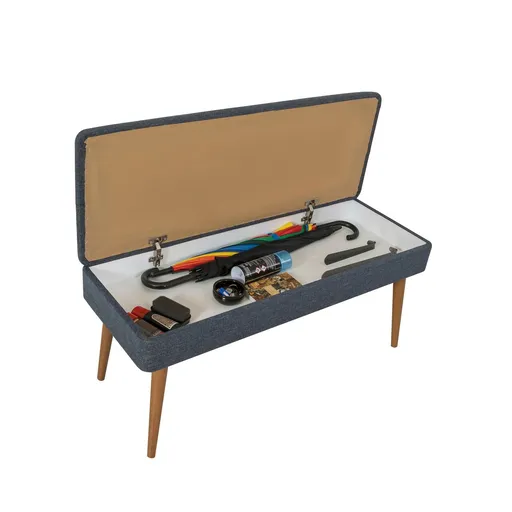 Set de mobilier pentru hol, Hanah Home, Multilux, Sonomo / Albastru închis