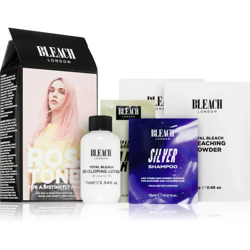 Bleach London Toner Kit vopsea de păr semipermanentă pentru par blond culoare Rosé 1 buc