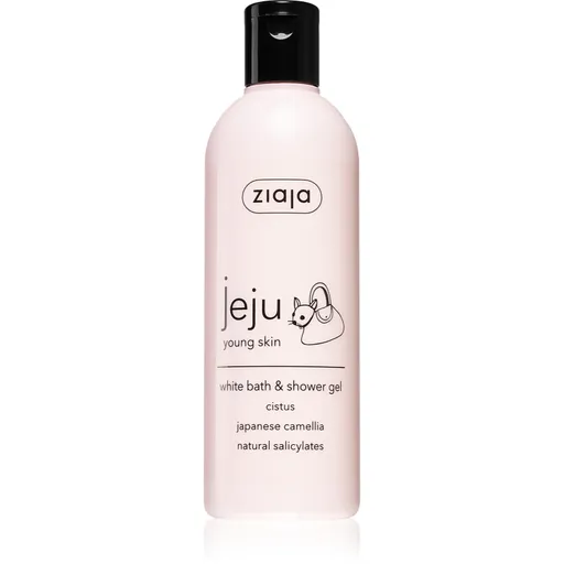 Ziaja Jeju Young Skin gel de dus si baie alb 300 ml