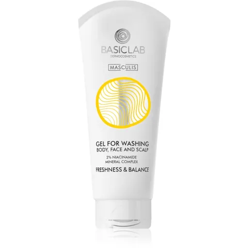 BasicLab Dermocosmetics Masculis gel de duș pe fata , corp si par 100 ml