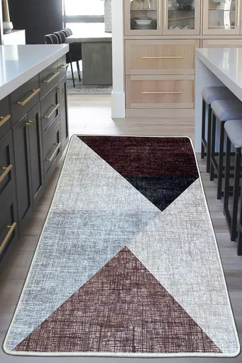 Covor, Phell, 120x180 cm, Bej / Roșu Claret / Gri / Negru