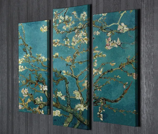 Tablou decorativ, UC96, Cadru: 100% LEMN (grosime: 3 cm), Multicolor