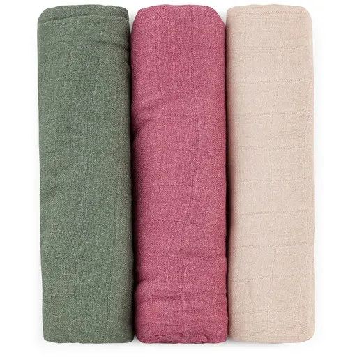 Petite&Mars Moussy scutece textile Botanic Tones 68 x 68 cm 3 buc