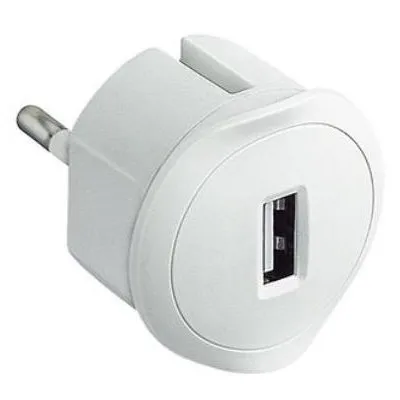 Incarcator usb alb Legrand 050680