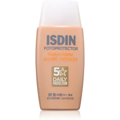 ISDIN Fotoprotector FusionWater Magic Medium SPF50 Fluid nuantator cu textura usoara SPF 50 50 ml