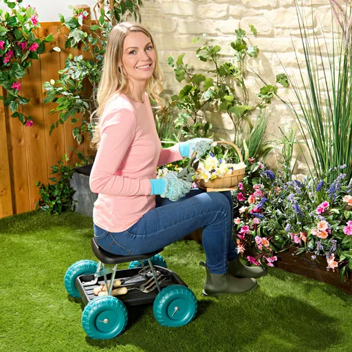 Scaun de grădină pe roti