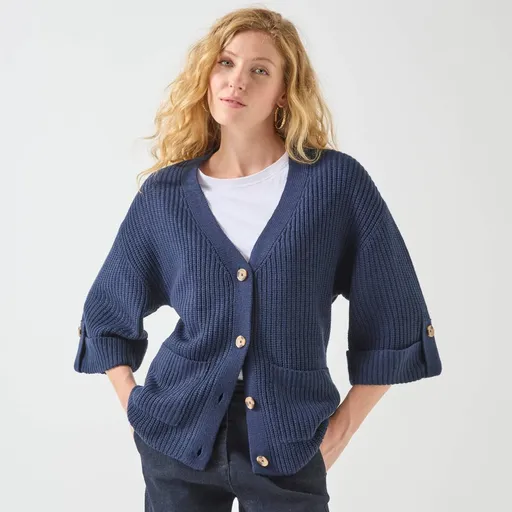 Cardigan lejer cu mâneci 7/8